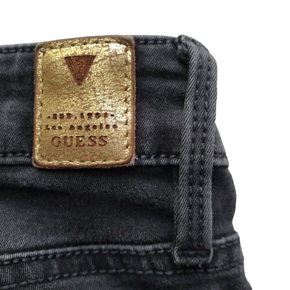 GUESS Curve X Black Mid Rise Skinny Jeans Size 26 - Picture 9 of 16